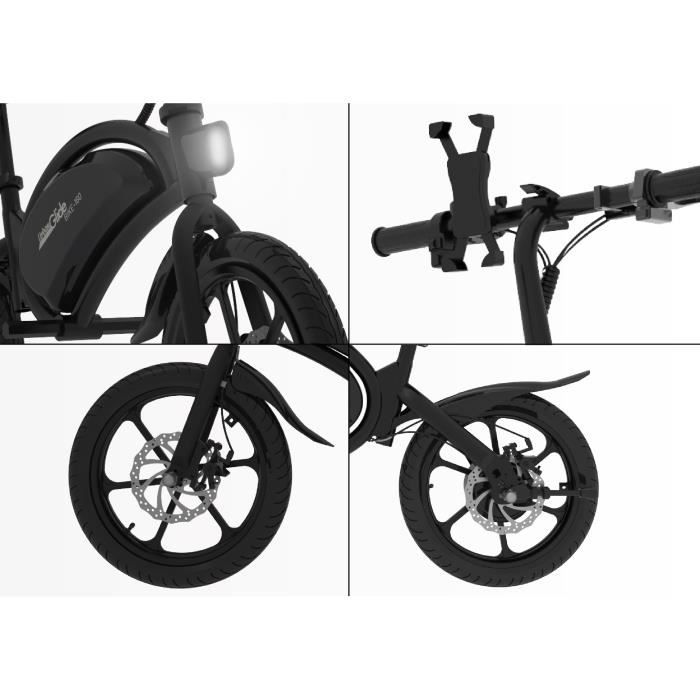 URBANGLIDE Electric Balance Bike - 160 BLACK - 36V - 350W - 16 tires - Range 18KM - Max speed 25KM/h