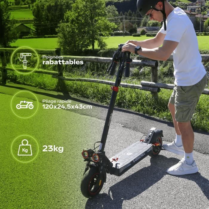 URBANGLIDE All-terrain Electric Scooter - ECROSS PRO 2 - 10 - 48V - 800 W - 13Ah - Range 50KM