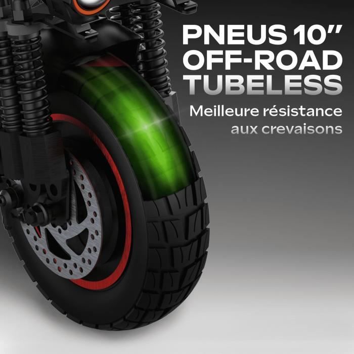 URBANGLIDE All-terrain Electric Scooter - ECROSS PRO BOOST 2 - 10 - 48V - 1600 W Dual motor - 13Ah - 50KM range