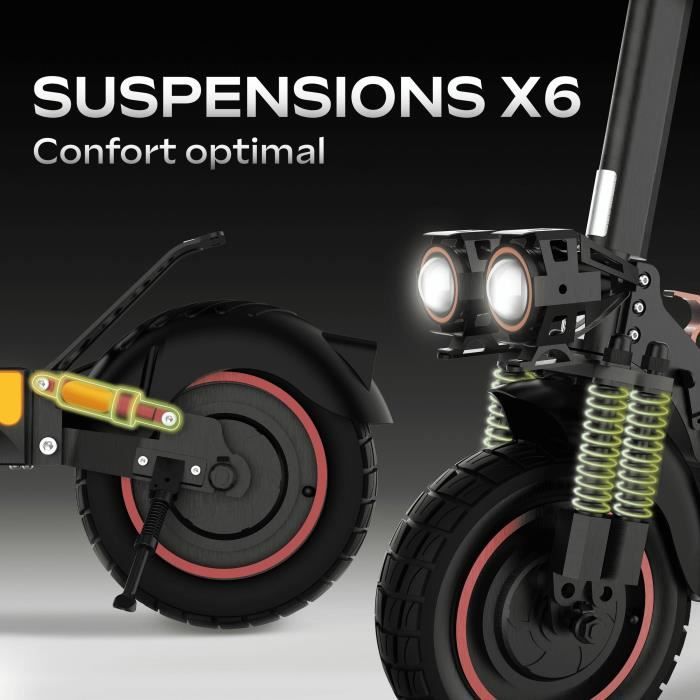 URBANGLIDE All-terrain Electric Scooter - ECROSS PRO BOOST 2 - 10 - 48V - 1600 W Dual motor - 13Ah - 50KM range