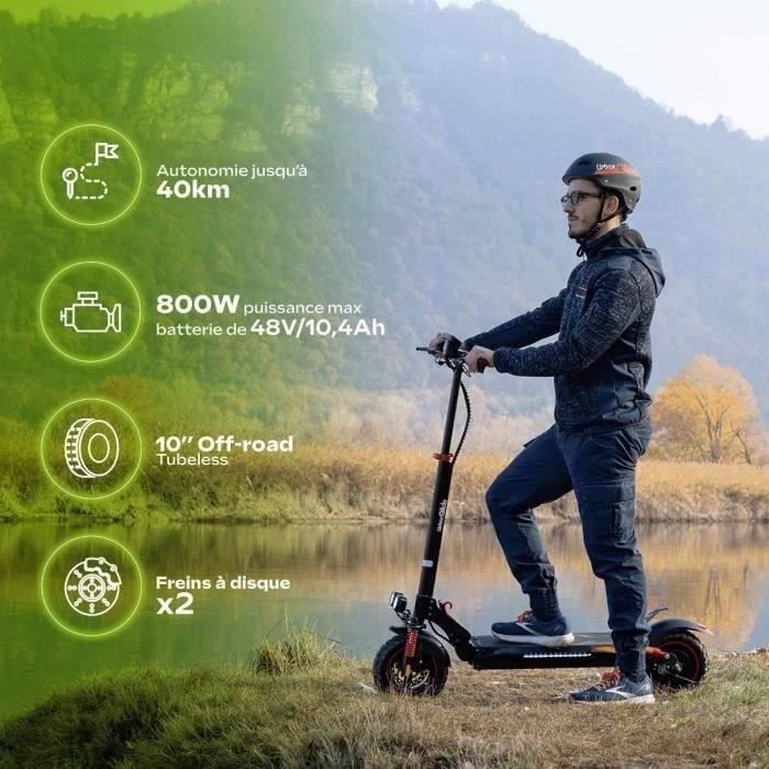 URBANGLIDE Foldable All-terrain Electric Scooter - ECROSS PRO LITE 2 - 10 - 48V - 800 W - Auto 40KM Brake light and indicators