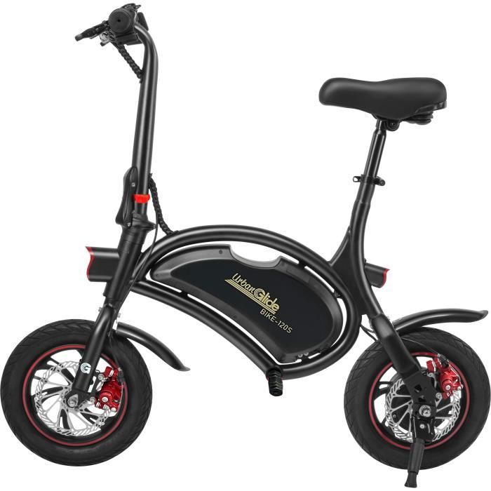 URBANGLIDE Electric Balance Bike - BIKE 120S - 350 W - 12'' - Adult - Foldable - Black