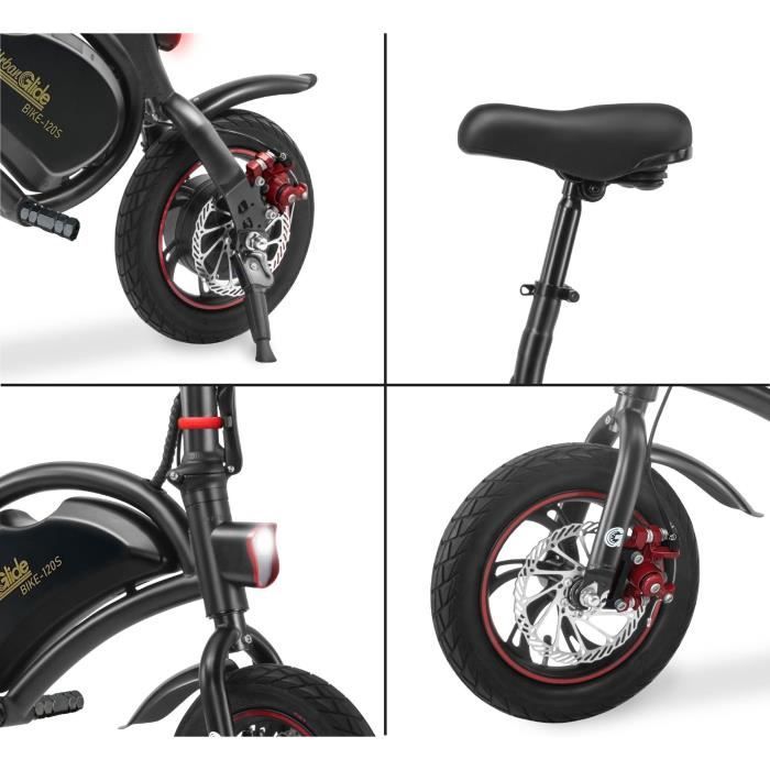 URBANGLIDE Electric Balance Bike - BIKE 120S - 350 W - 12'' - Adult - Foldable - Black