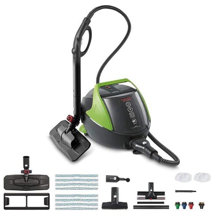 POLTI VAPORETTO Pro 95 Turbo Flexi - Multi-surface Steam Cleaner - 1100W - 1.3 L - 14 Accessories