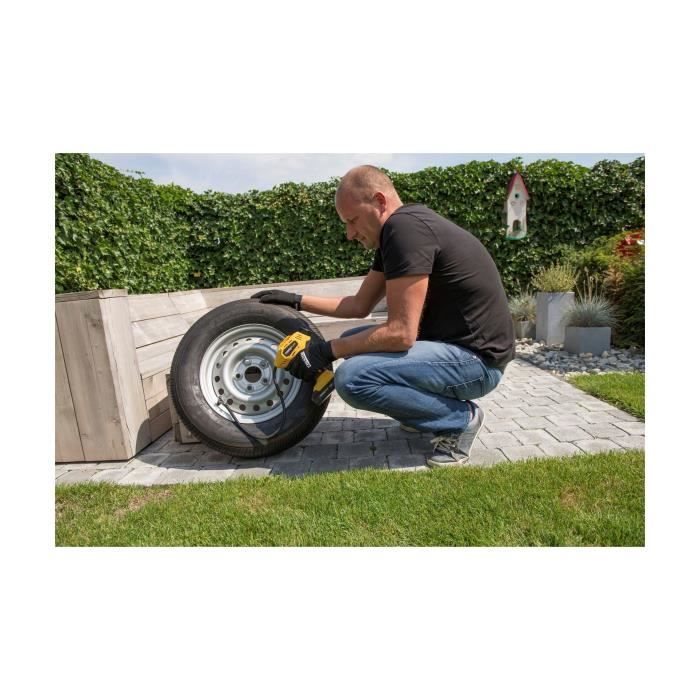 POWERPLUS 18V Cordless Portable Air Compressor/Inflator - Max Pressure 8 Bar