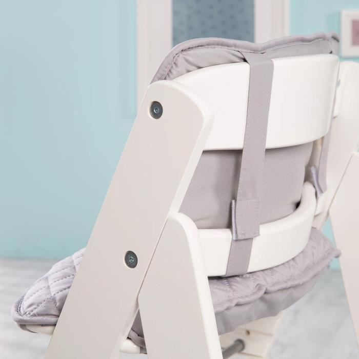 ROBA Sit Up III Convertible High Chair - Height Adjustable - Wood - White