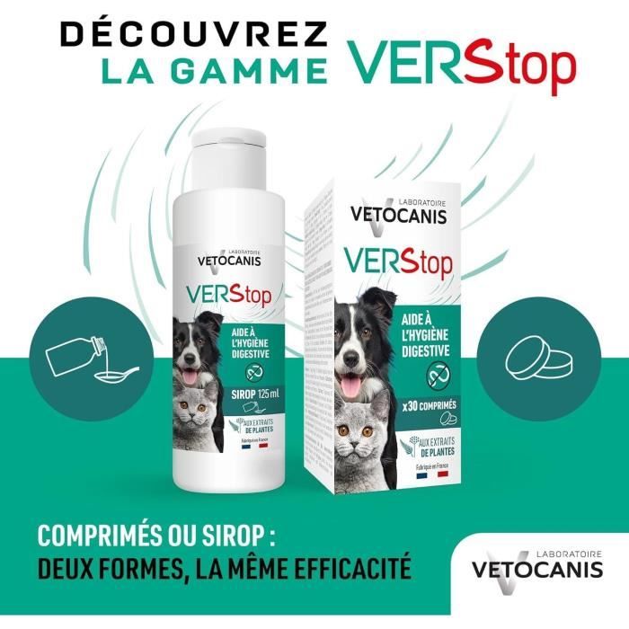 Digestive Hygiene Aid Syrup - VETOCANIS - VERSTOP - For Dogs and Cats - 125 ml
