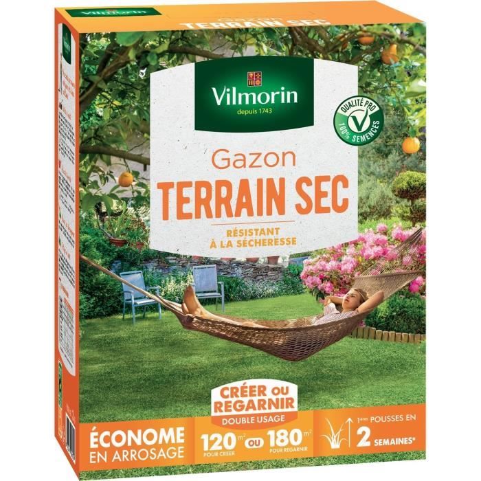 VILMORIN Hardy Grass Seed for Dry Ground - 3 kg