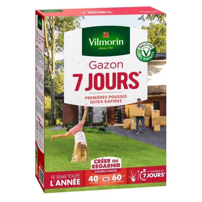VILMORIN Grass Seed - 7 Days - 1 kg - Ultra-Fast Growth