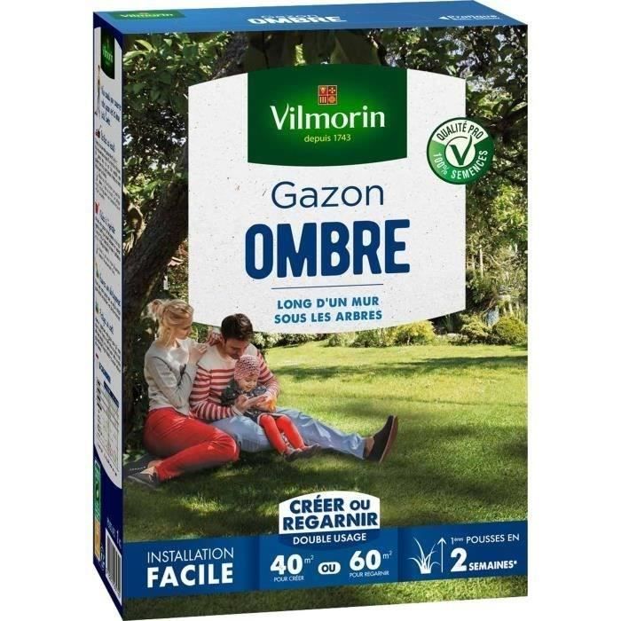 VILMORIN Shade Grass Seed - 1 kg - Ideal for Shade Gardens