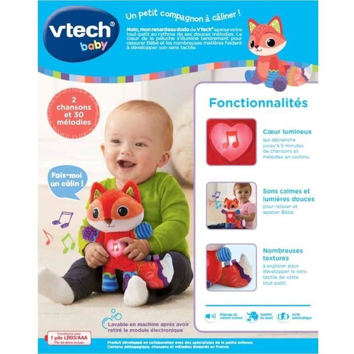 VTECH BABY - Malo, My Little Fox - Sleepy Musical Plush Toy