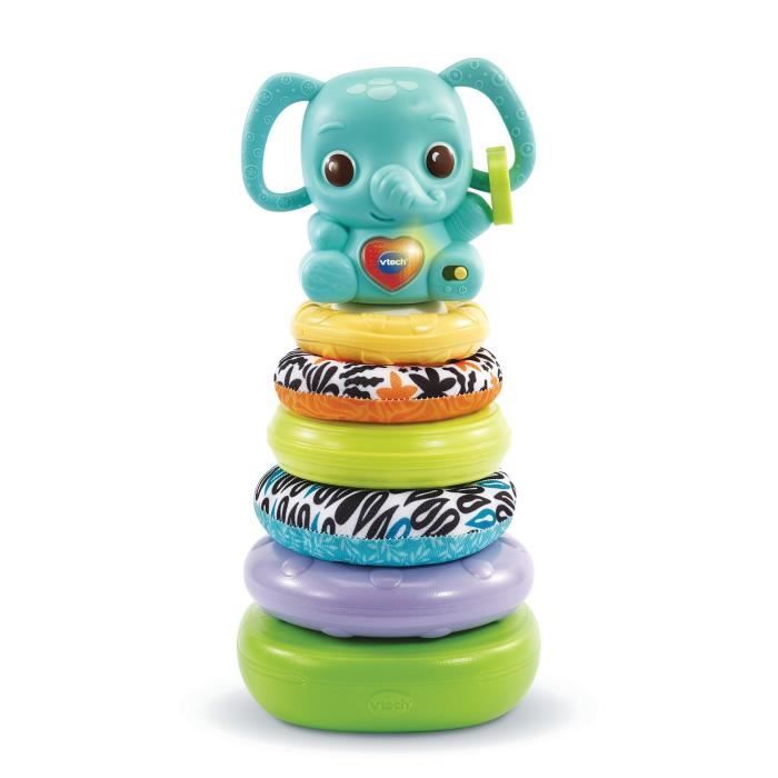 VTECH BABY - Play Green - Nino Stacking Elephant 3 in 1 - Bio-Sourced Plastic