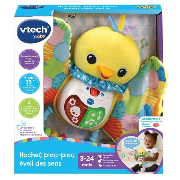 VTECH BABY Piou-Piou Rattle - Sensory Awakening Toy for Toddlers