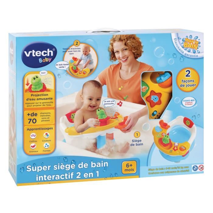 VTECH BABY - Bath Toy - Super Interactive 2-in-1 Bath Seat