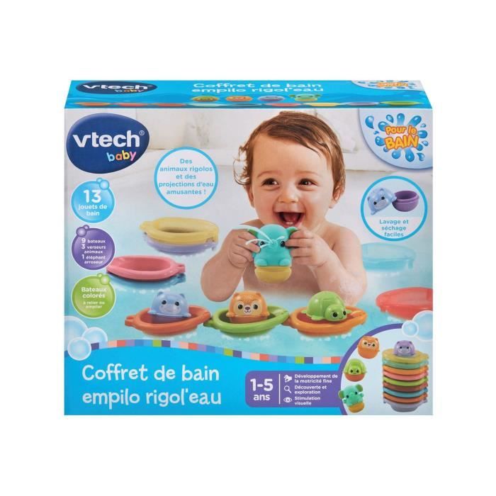VTECH-EMPILO RIGOLEAU Bath Set, 13 Bath Toys