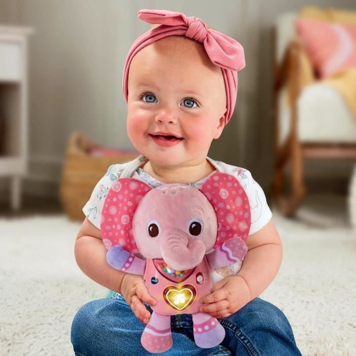 VTECH-LUMI ELEPHANT Singing Rattle, Light-Up Fabric