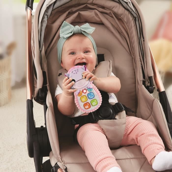 VTECH-ALLO BABY TOUDOUX Pink Interactive Phone, 6-36 Months