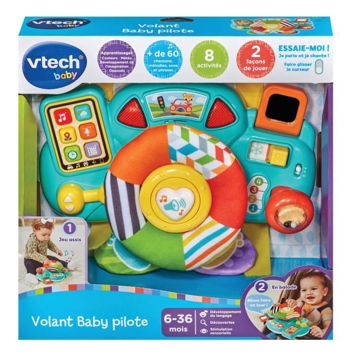 VTECH BABY Pilot Steering Wheel - Interactive Toy for Babies 6 Months+