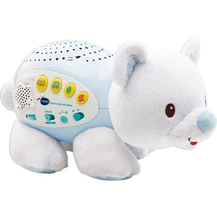 VTECH BABY Starry Night Sleeping Bear - Musical Nightlight for Babies 0-6 Years