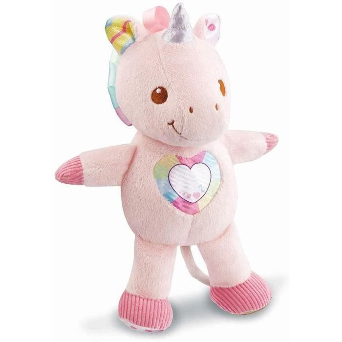VTECH Maé, My Cuddly Unicorn - Musical Plush Toy - 0-36 Months - Pink