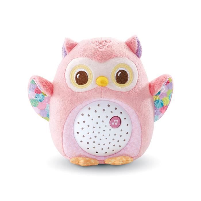 VTECH MY LUMI NIGHT LIGHT PINK OWL - 0-6 Years, Musical Night Light with Sound Sensor