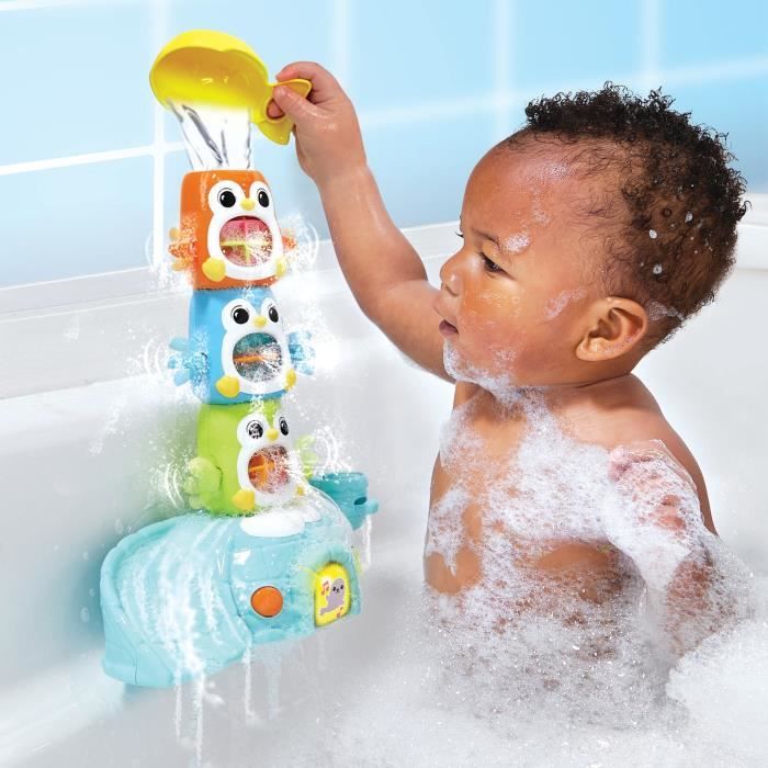 VTECH Stacking Toy - 1,2, 3 Stacking Penguins - 1-5 Years - Bath Fun