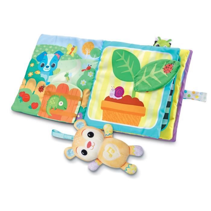 VTECH Big Book of Toudoux Discoveries - Interactive Fabric Book for Babies 3-24 Months