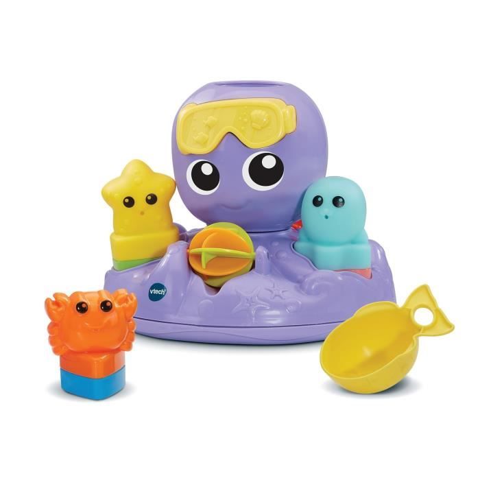 VTECH Bath Toy - Julie, My Spinning Octopus - 1-5 Years - Fun Bath Time