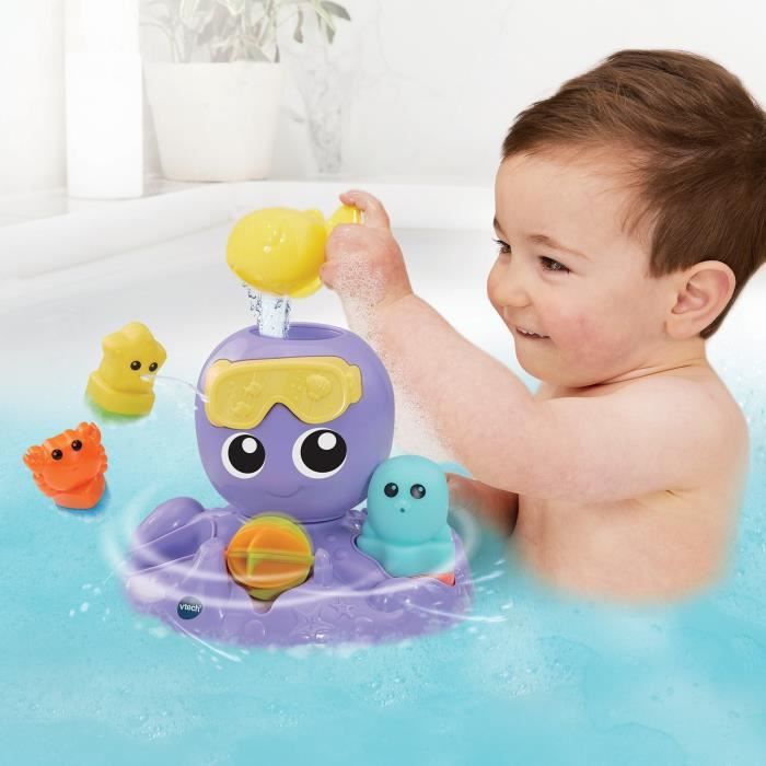VTECH Bath Toy - Julie, My Spinning Octopus - 1-5 Years - Fun Bath Time