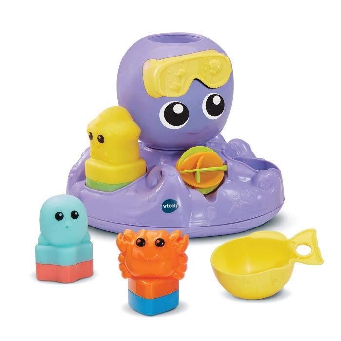 VTECH Bath Toy - Julie, My Spinning Octopus - 1-5 Years - Fun Bath Time