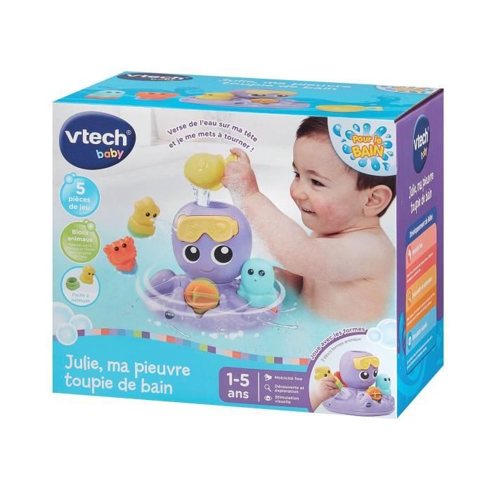 VTECH Bath Toy - Julie, My Spinning Octopus - 1-5 Years - Fun Bath Time