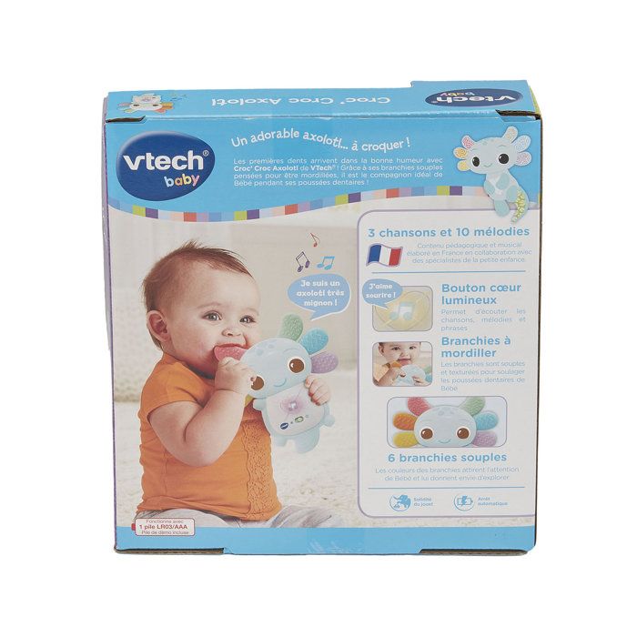 VTECH Croc' Croc Axolotl - Cuddly Toy - 3-24 Months - Blue