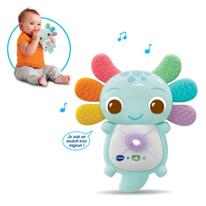 VTECH Croc' Croc Axolotl - Cuddly Toy - 3-24 Months - Blue