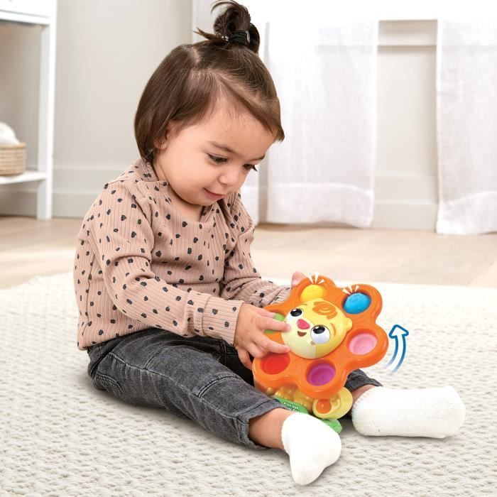 VTECH Little Lion Spin Pop - Motor Skills Toy - 6-36 Months - Recycled Plastic