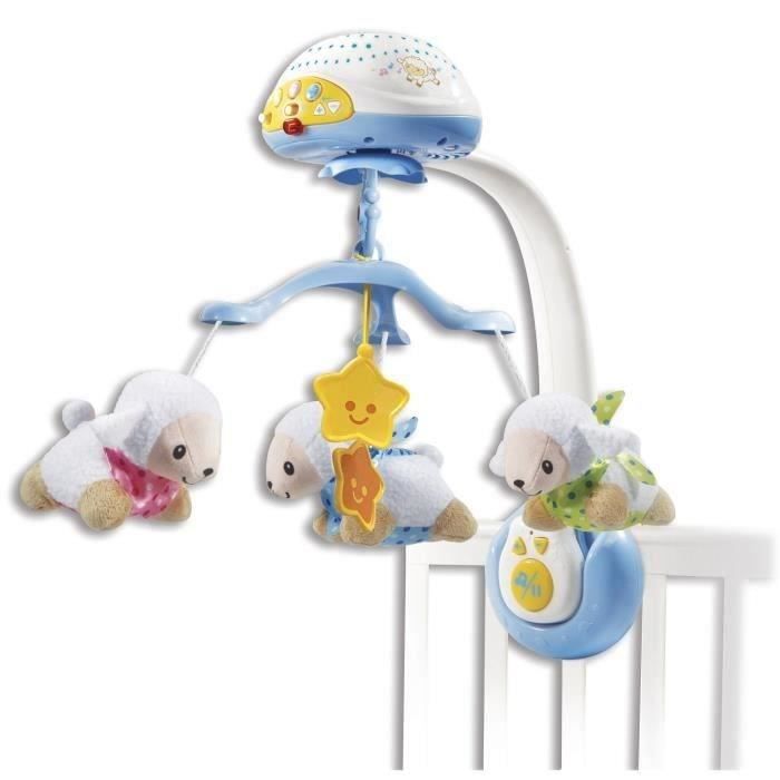 VTECH - Baby Mobile - Light-Up Sheep Counting Mobile - Blue