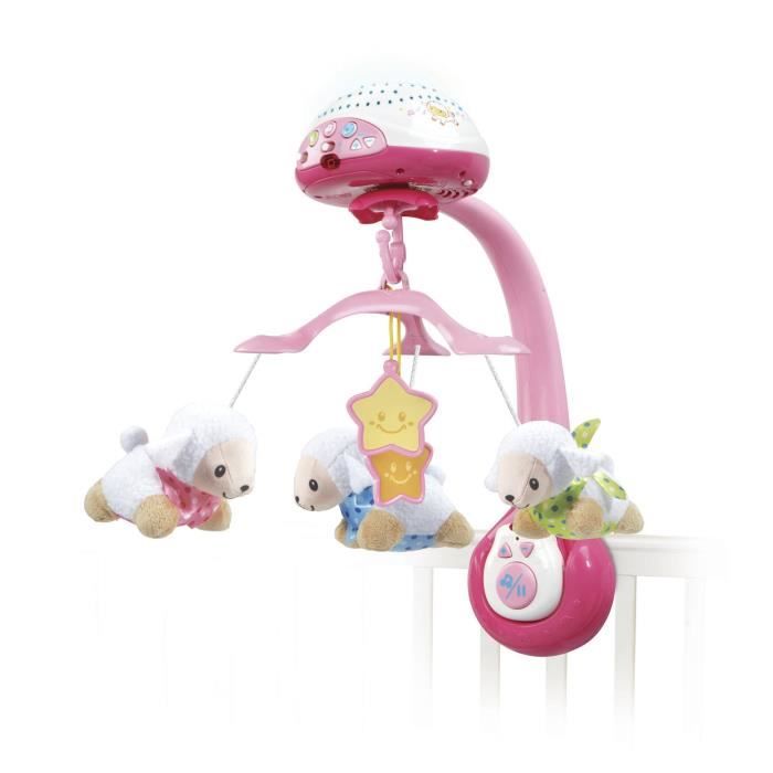 VTECH Baby Light-Up Mobile - Sheep Counting - Pink