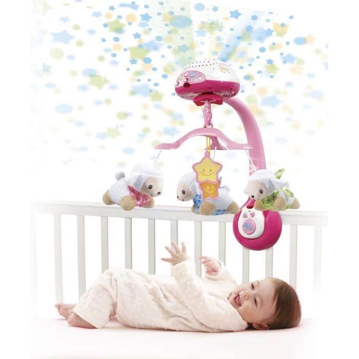 VTECH Baby Light-Up Mobile - Sheep Counting - Pink