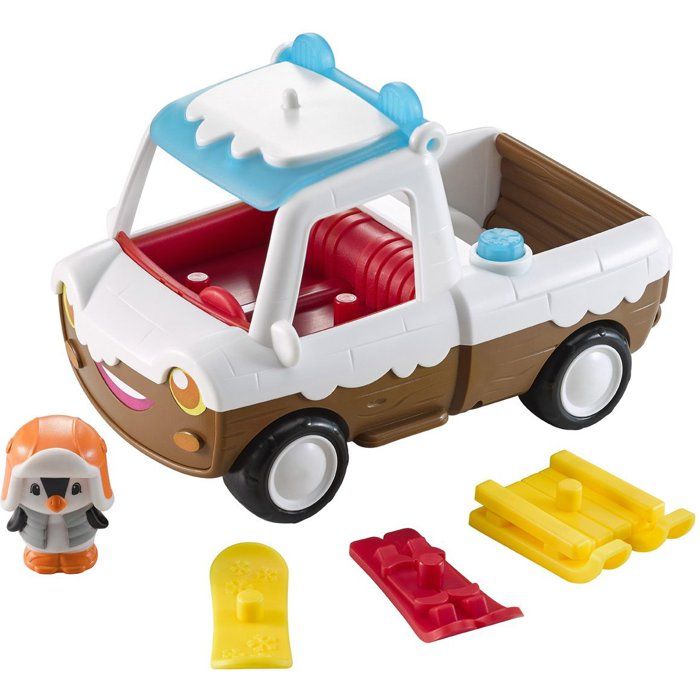 SOPHIE THE GIRAFFE - Klorofil Iced Pickup Truck with Snowflake - Includes Enzo the Penguin