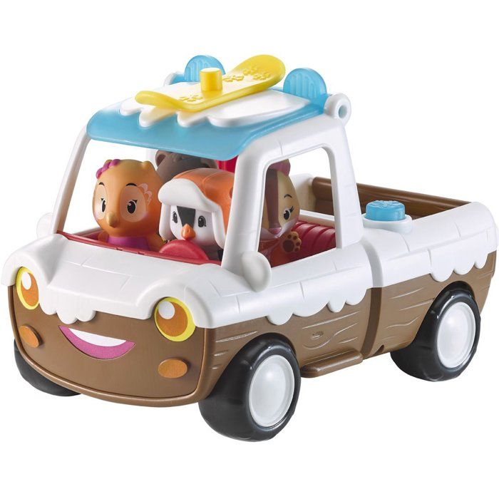 SOPHIE THE GIRAFFE - Klorofil Iced Pickup Truck with Snowflake - Includes Enzo the Penguin