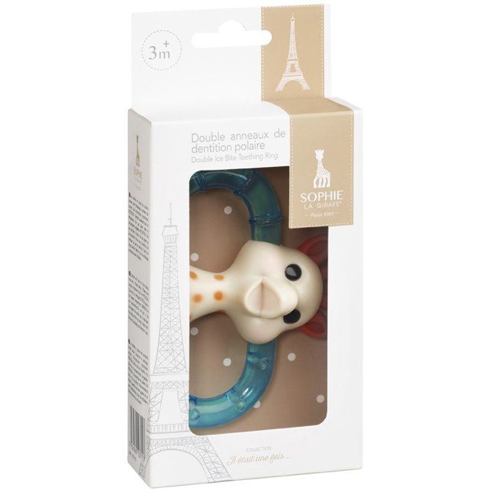 Sophie the Giraffe Teething Ring - Double Polar Ring - Refrigerate - Textured