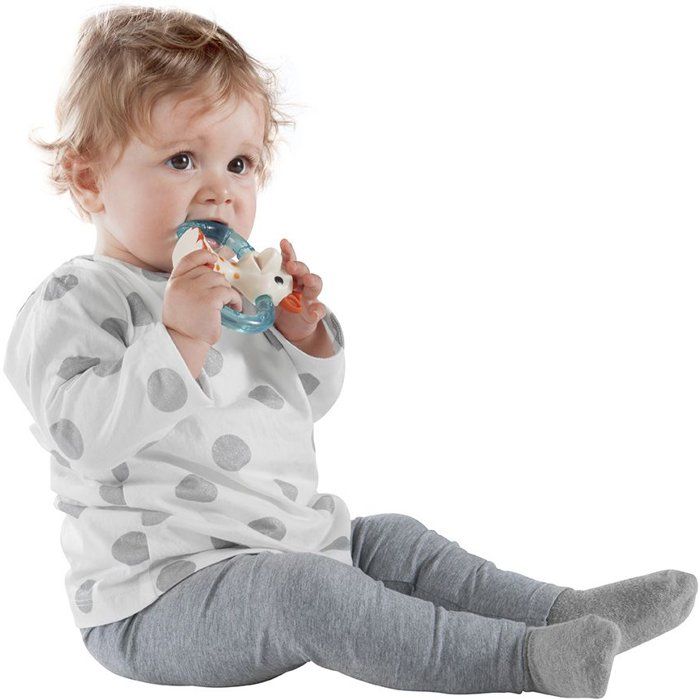 Sophie the Giraffe Teething Ring - Double Polar Ring - Refrigerate - Textured