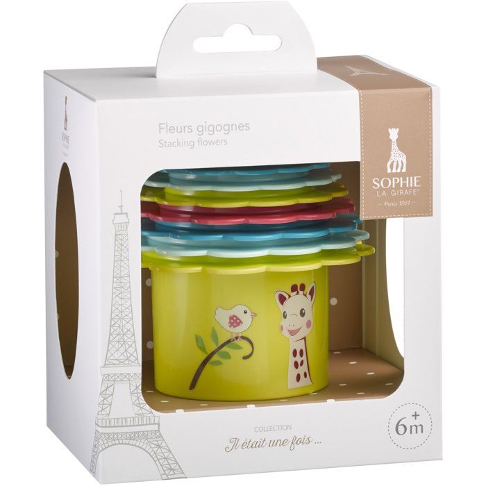 Nesting Flowers - Colorful Stacking Toys for Babies Aged 6 to 18 Months to Encourage Sensory Discovery