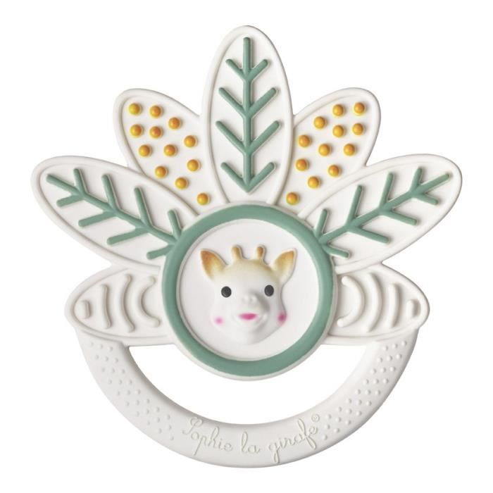 Natural Rubber Teething Toy with Soft Parts and Varied Textures for Soothing Teething Pain