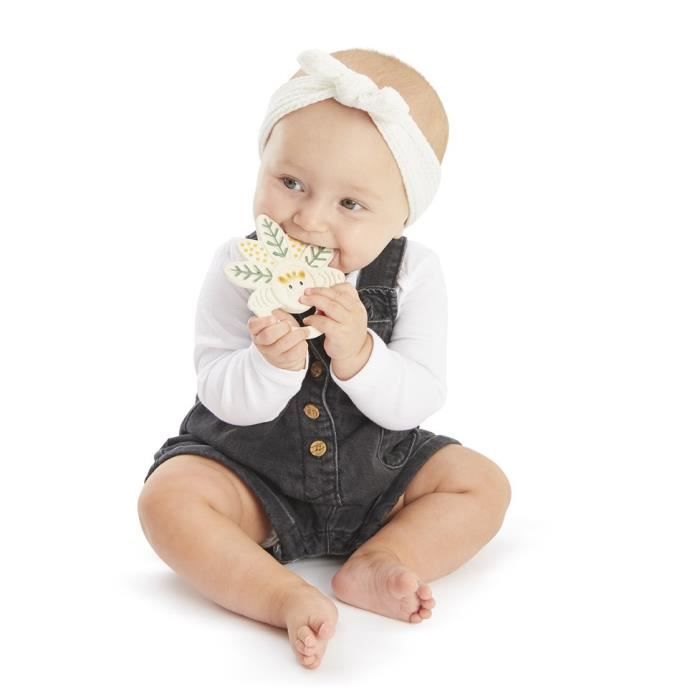 Natural Rubber Teething Toy with Soft Parts and Varied Textures for Soothing Teething Pain