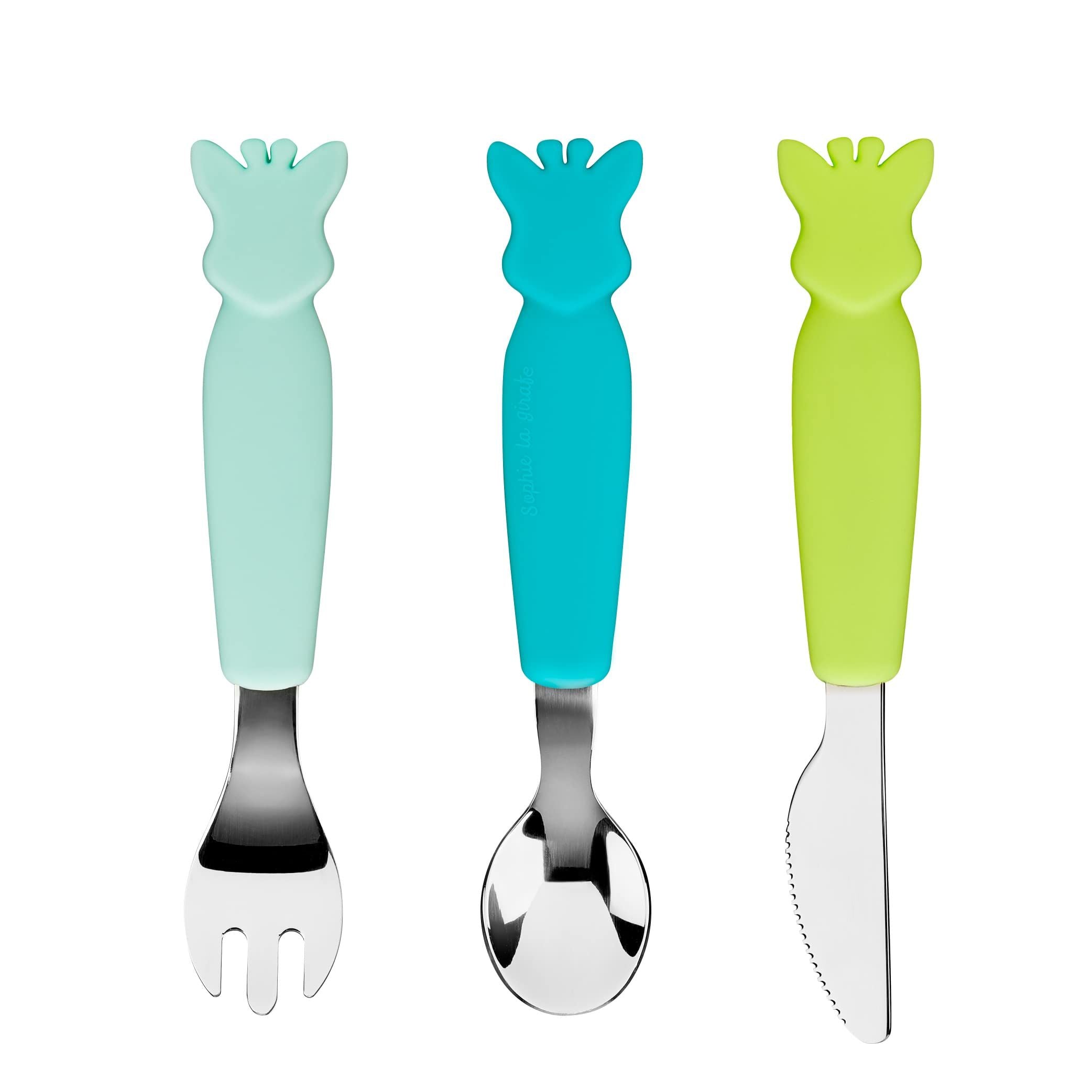 Sophie the Giraffe Cutlery Set - Silicone - 3 Pieces