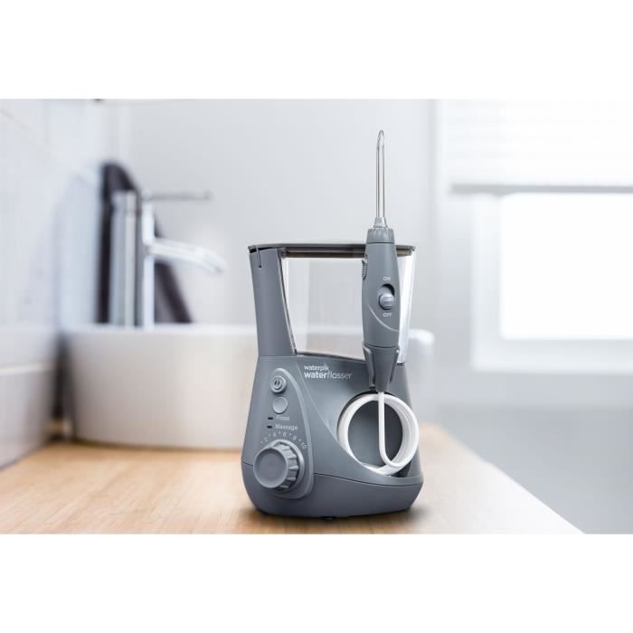 Waterpik WP-667 Ultra Professional Water Flosser - Gray - 10 Pressure Levels - 7 Nozzles Included