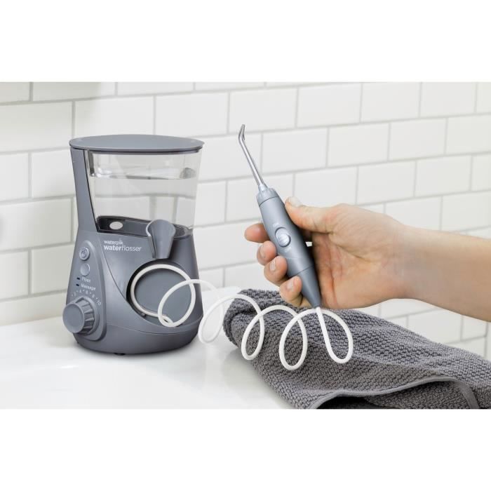 Waterpik WP-667 Ultra Professional Water Flosser - Gray - 10 Pressure Levels - 7 Nozzles Included