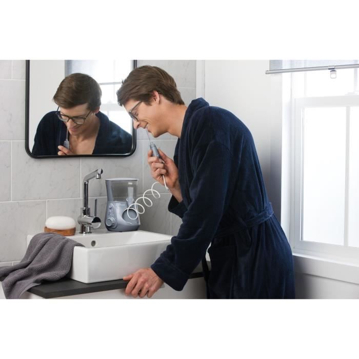 Waterpik WP-667 Ultra Professional Water Flosser - Gray - 10 Pressure Levels - 7 Nozzles Included