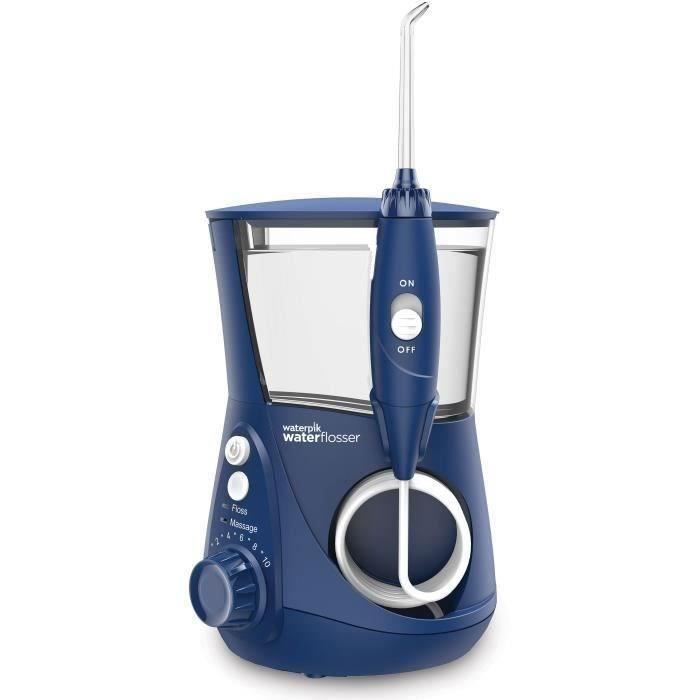 WATERPIK Ultra Professional WP-663 Fixed Water Flosser - 1250 Pulses - 90s Capacity - 7 Nozzles - Blue