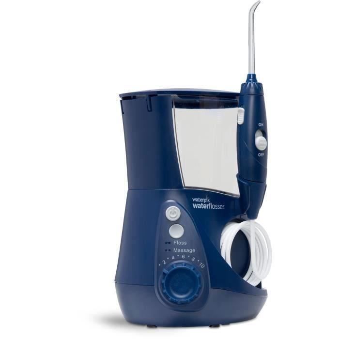 WATERPIK Ultra Professional WP-663 Fixed Water Flosser - 1250 Pulses - 90s Capacity - 7 Nozzles - Blue